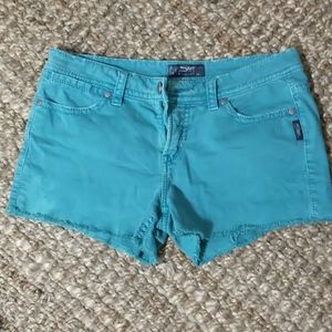Western Silver - Aqua/Turquoise Jean Shorts